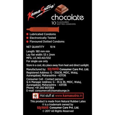 Kamasutra Chocolate Flavoured Condom – 10 Sheets