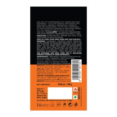 Denver Goat Deo For Man - 165ml