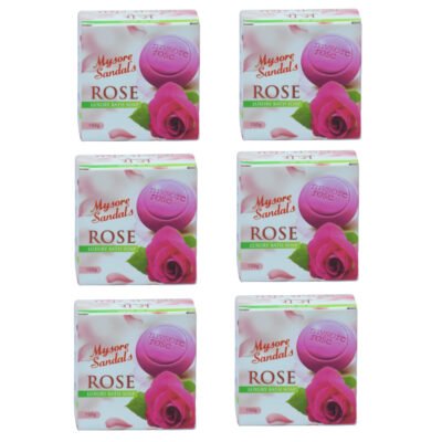 Mysore Sandal Rose Soap 150g – Pack of 6