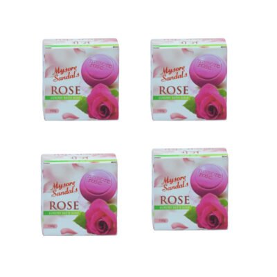 Mysore Sandal Rose Soap 150g – Pack of 4
