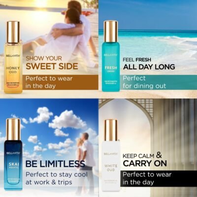 Bella Vita Luxury Unisex Perfume Gift Set (4 × 20 ml)