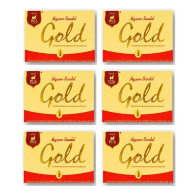 Mysore Sandal Gold Soap 125g (Pack of 6)
