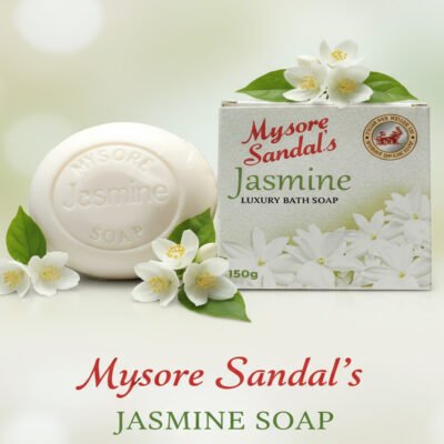 Mysore Sandal Jasmine Soap – 150g (Pack of 3)