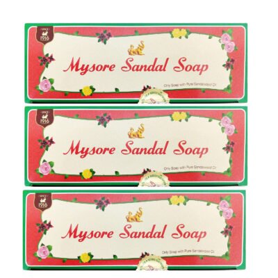 Mysore Sandal Soap Trio 450g (Pack of 3)