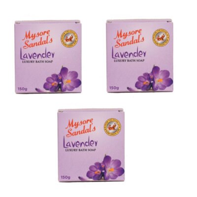 Mysore Sandal Lavender Soap 150g (Pack of 3)