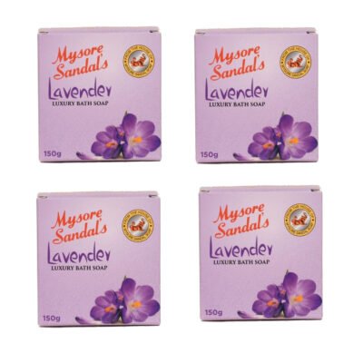 Mysore Sandal Lavender Soap 150g (Pack of 4)