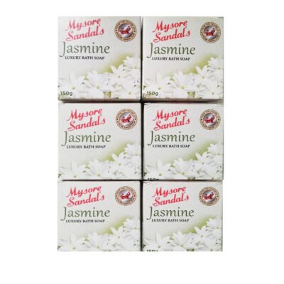 Mysore Sandal Jasmine Soap – 150g (Pack of 6)