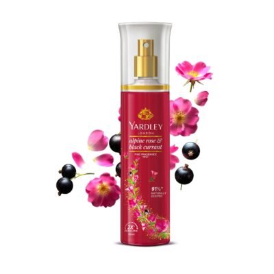 Yardley London Fine Fragrance Mist – Alpine Rose & Black Currant (250 ml)