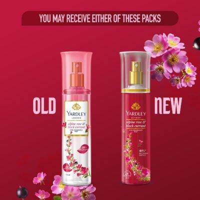 Yardley London Fine Fragrance Mist – Alpine Rose & Black Currant (250 ml)